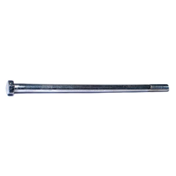 Midwest Fastener Grade 2, 1/2"-13 Hex Head Cap Screw, Zinc Plated Steel, 11 in L, 25 PK 00121 - main